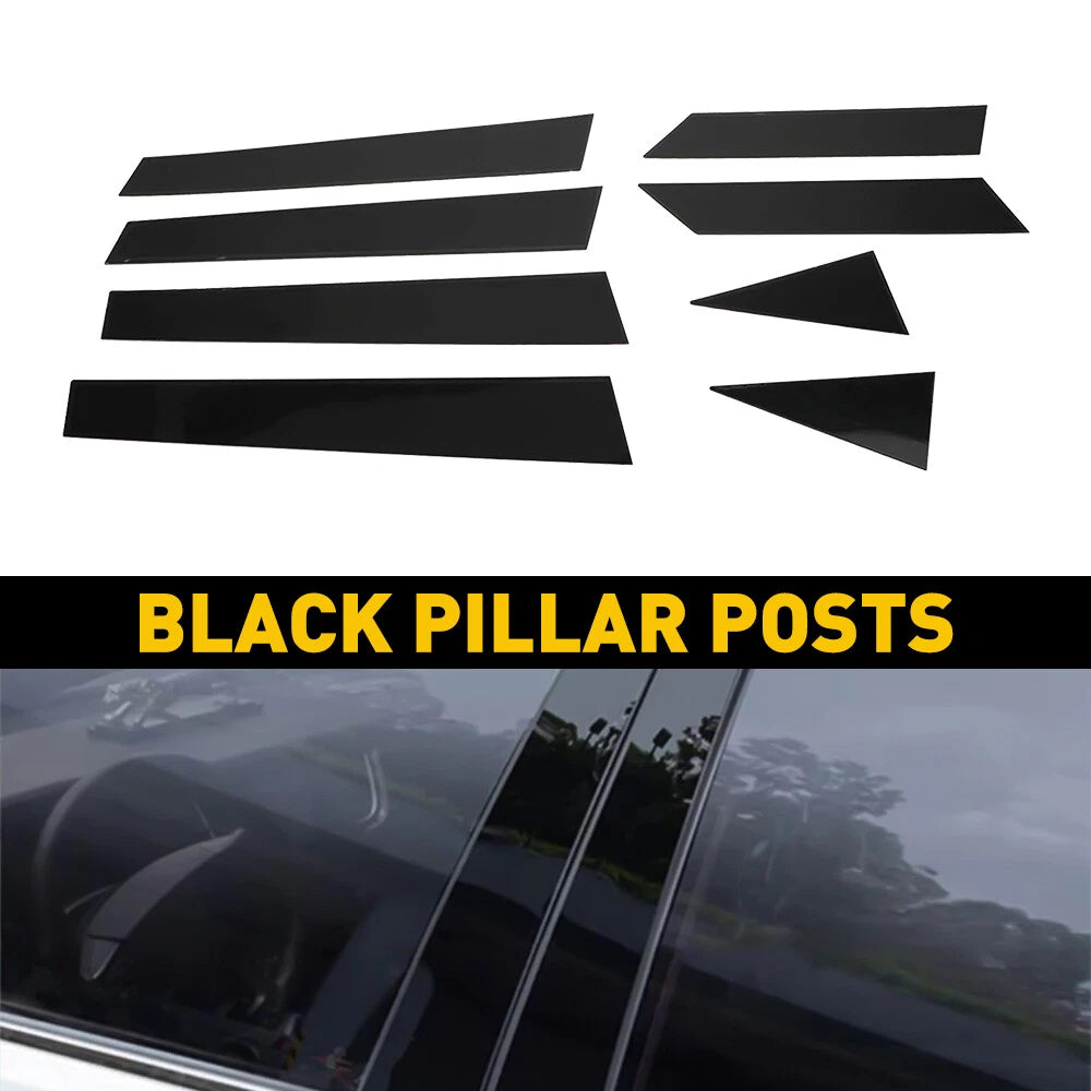 US For 2013-2018 Altima Nissan 8PCS Black Posts Window Pillar Door Trim Cover 6B93BC-57