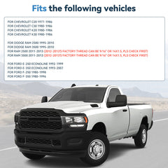 4 Pcs 2" 8x6.5 Wheel Spacers 9/16"x18 For Dodge Ram 2500 3500 Ford F-250 F-350 6B93BC-57