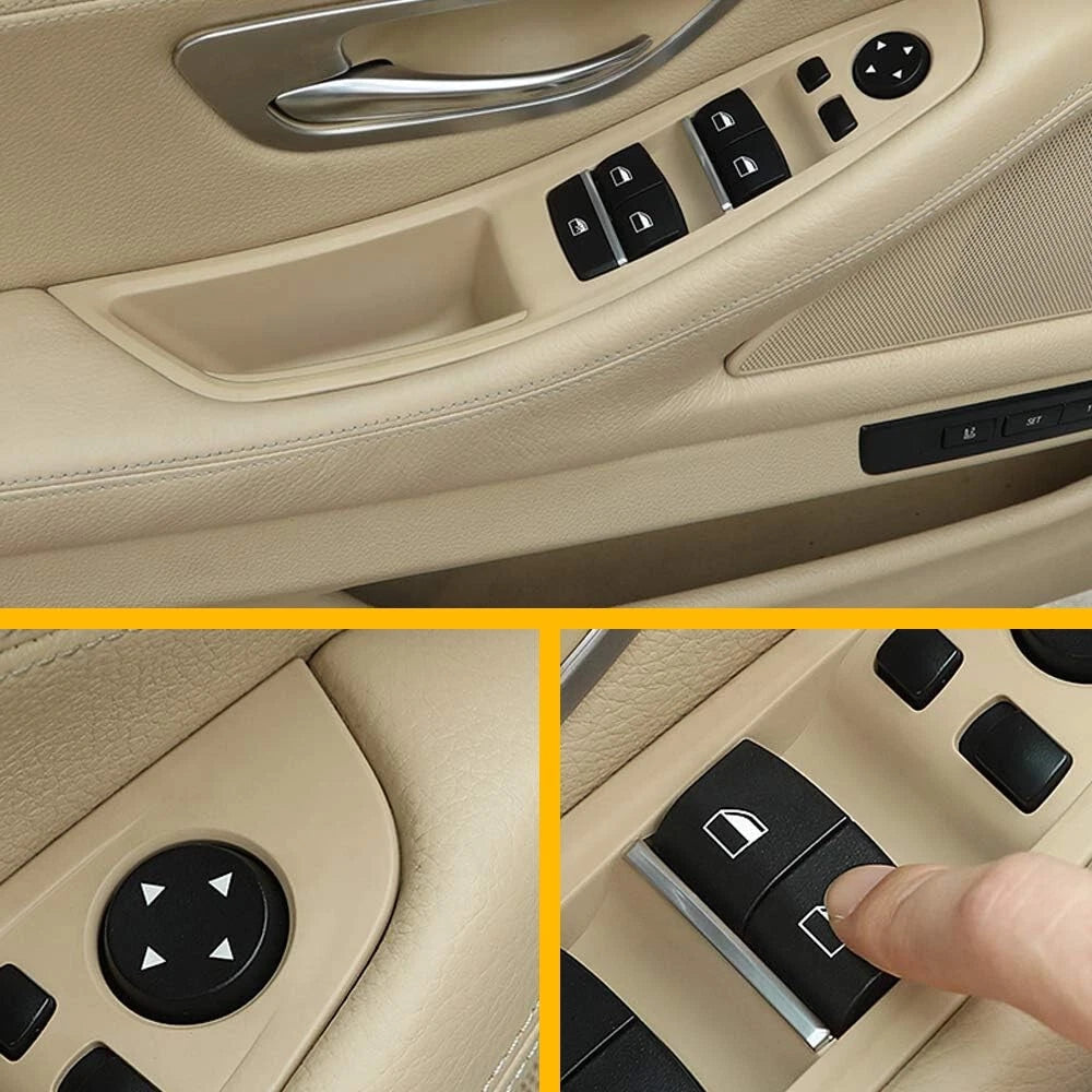 FRONT LEFT MASTER POWER WINDOW SWITCH BEZEL For 2010-2016 BMW 520i 523i 525i US 6B93BC-57