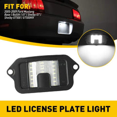 For 2005-2009 Ford Mustang Rear License Plate Light Lenses Covers Lamp Bulbs EOA 6B93BC-57