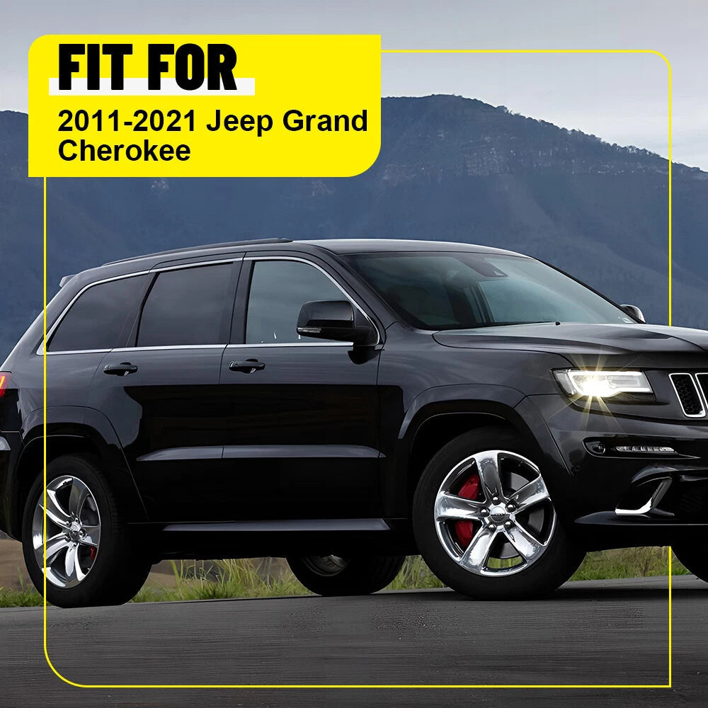 For Jeep Grand-Cherokee 2011-2021 6Pcs Door Pillar Post Side Cover Trim X 6pcs A 6B93BC-57