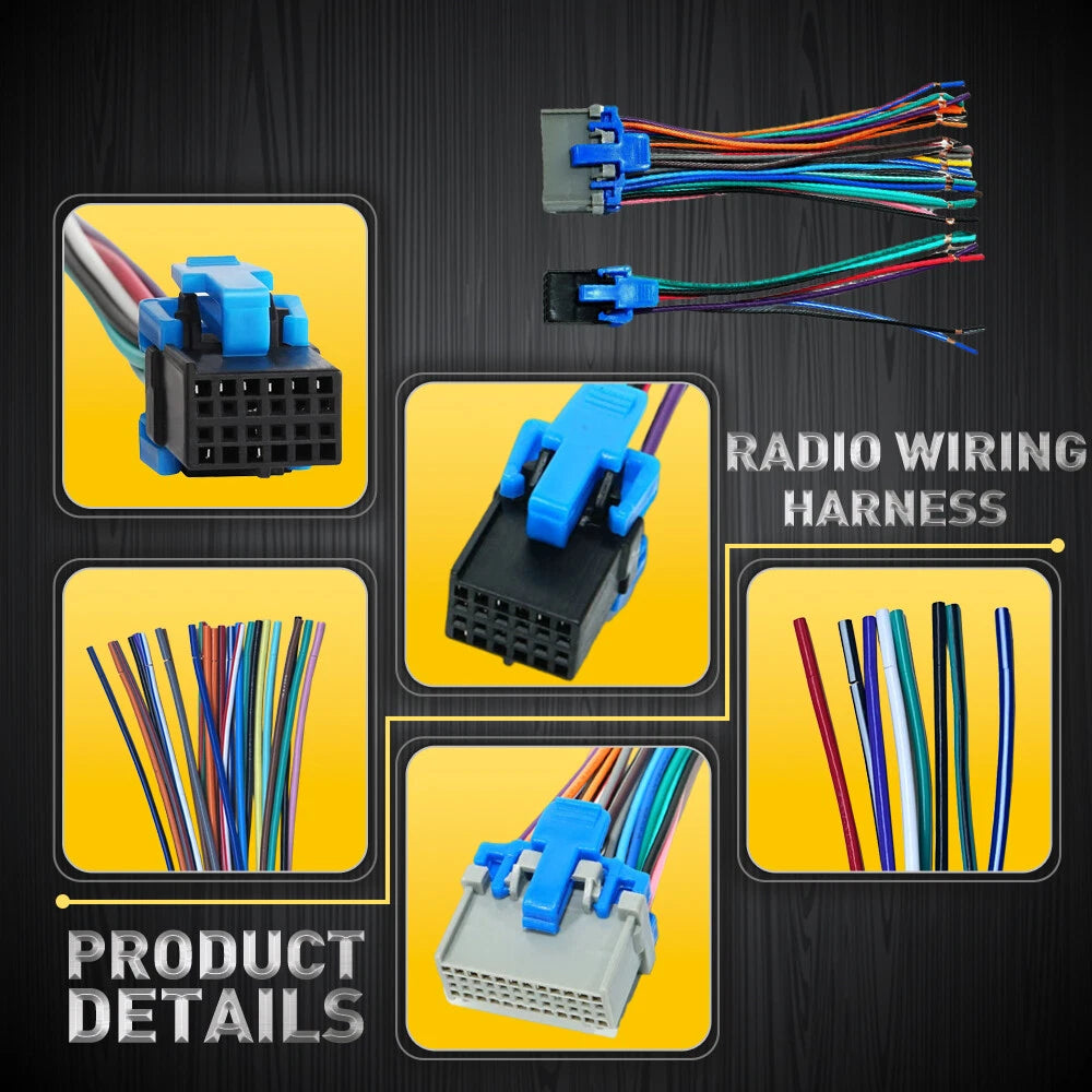 For Silverado Chevy Stereo Car 2003-2007 Radio Wiring Harness Adapter Connector 6B93BC-57