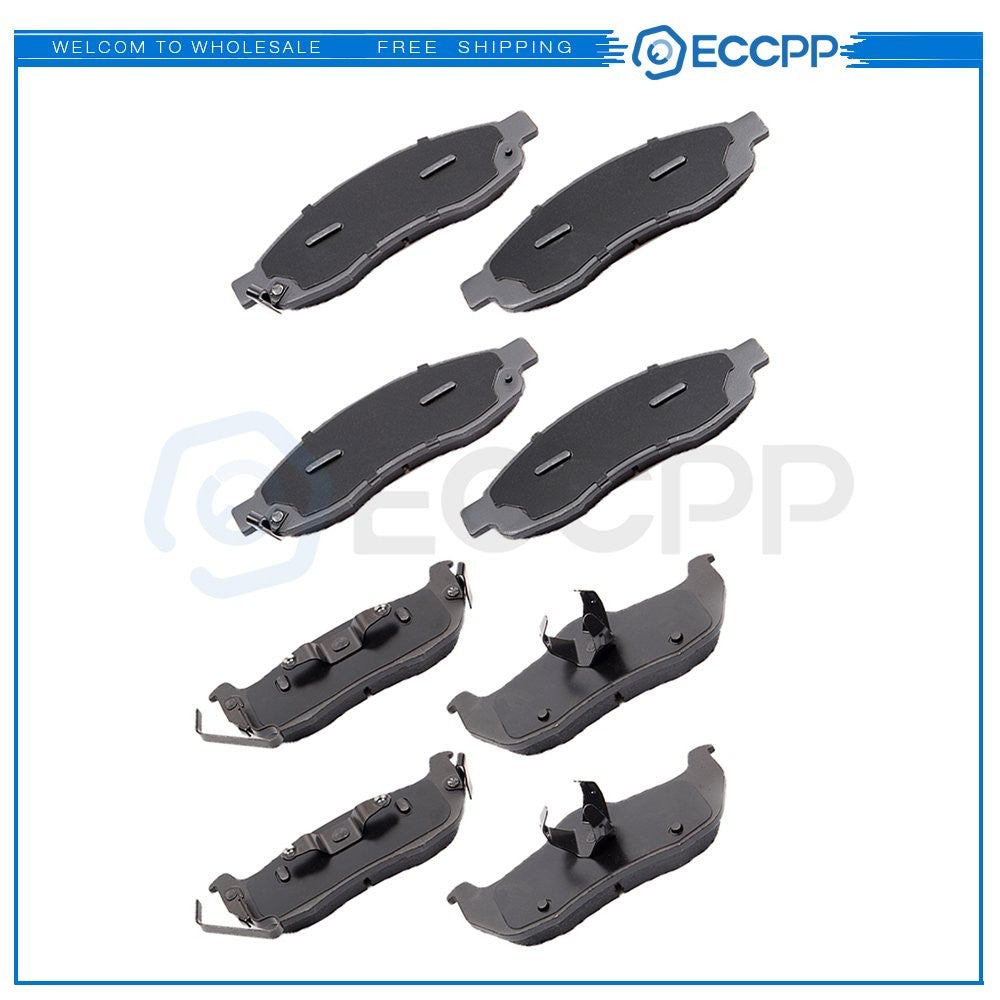 Front Rear Metallic Brake Pads For 2004 Infiniti QX56 Nissan Pathfinder Armada 6B93BC-57