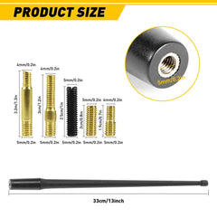 13" inch Flexible Rubber Antenna for All Dodge RAM 1500 2500 3500 Trucks - Black 6B93BC-57