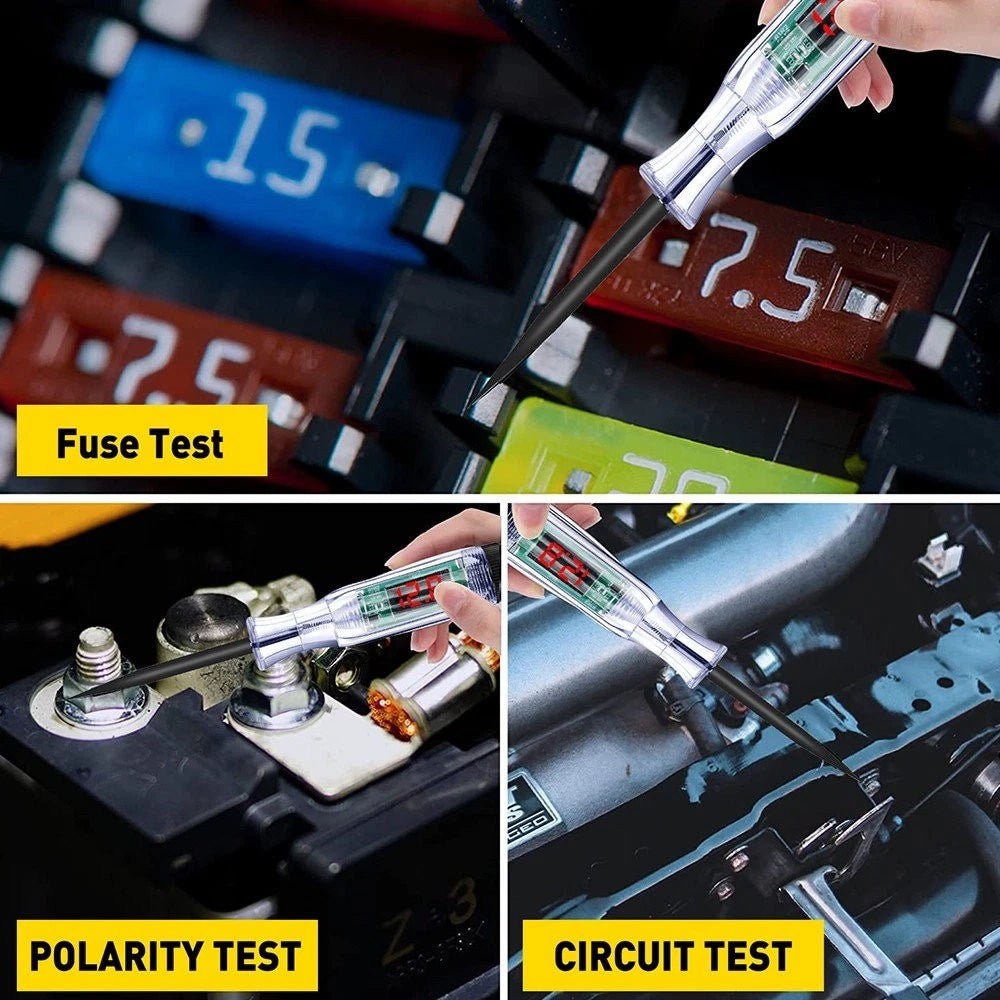 FOR 6V 12V 24V DC VOLTAGE CAR CIRCUIT TESTER PEN AUTO FUSE TEST PROBE LIGHT TOOL 6B93BC-57