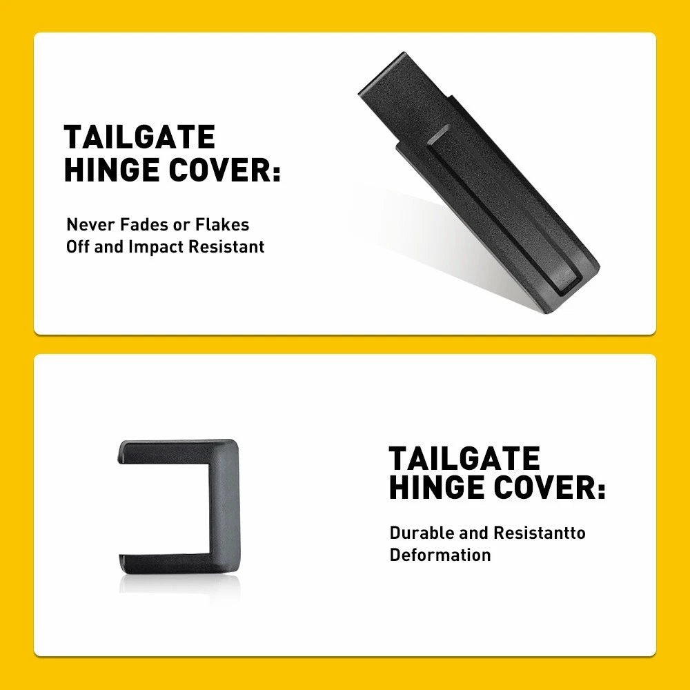 FOR 2007-2018 JEEP WRANGLER JK UNLIMITED ACCESSORIES TAILGATE HINGE COVERS TRIM 6B93BC-57