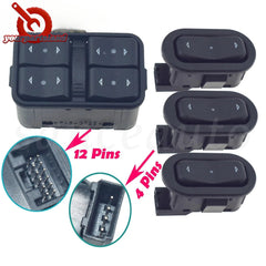 4PCS Power Window Control Switch For Opel Vauxhall Astra G Zafira A 1999-2005 6B93BC-57