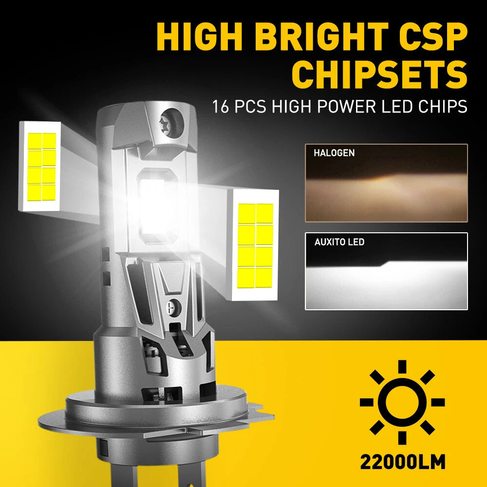 2x Super Bright H7 LED Headlight Bulbs Conversion High Kit Low Beam 6000K White 6B93BC-57