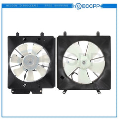 Radiator Condenser Cooling Fan Assembly For 2002 2003-2006 Honda CR-V Element 6B93BC-57
