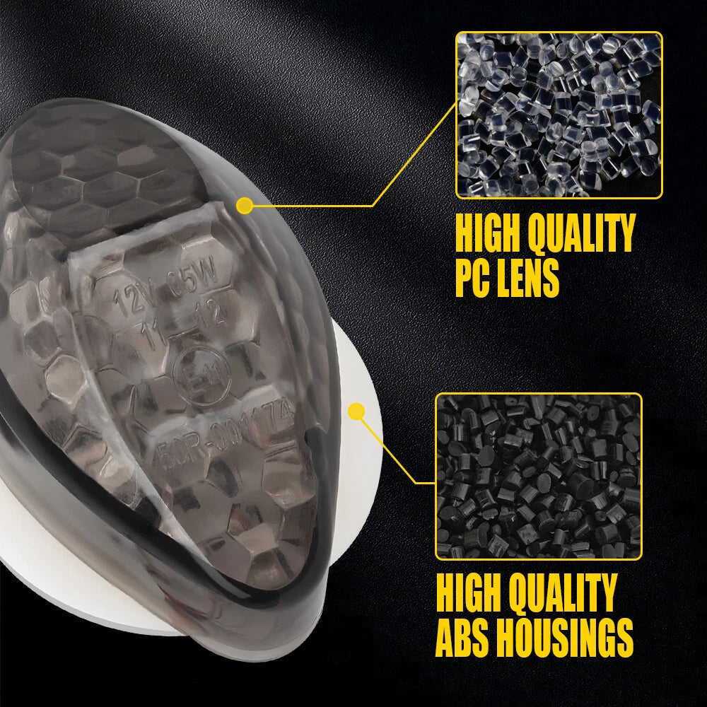LED Flush Mount Front Turn Signal Blinker Amber For Honda CBR600RR CBR600F4/F4i 6B93BC-57