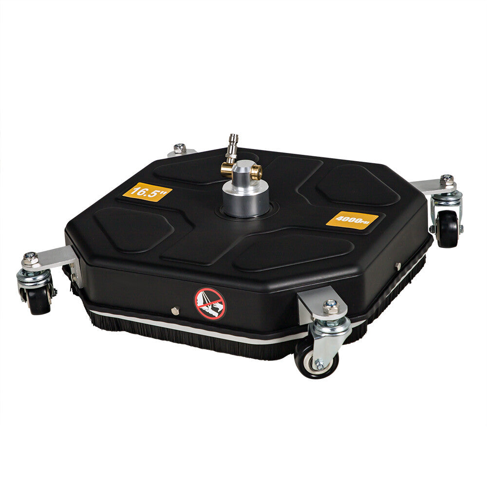 16" Pressure Washer Surface Cleaner 3600 PSI w/ 4 Wheels & 2 Extension Wands KOEEP