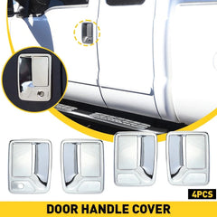 For 99-14 2015 16 FORD F250-F550 Crew CHROME Cab Door Handle COVERS W/O PSKH EOA 6B93BC-57