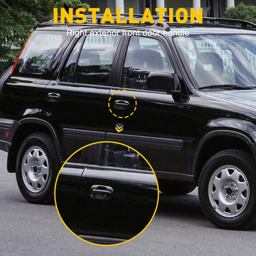 For 1997-2001 Honda CRV Exterior Door Handle Right Front Passenger Side Black EA 6B93BC-57