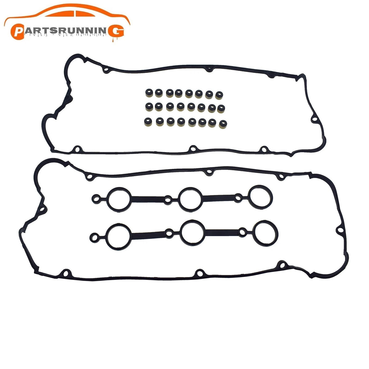 Valve Cover Gasket Set w/Valve Stem Seals For KIA SORENTO HYUNDAI SANTA FE 3.5L 6B93BC-57