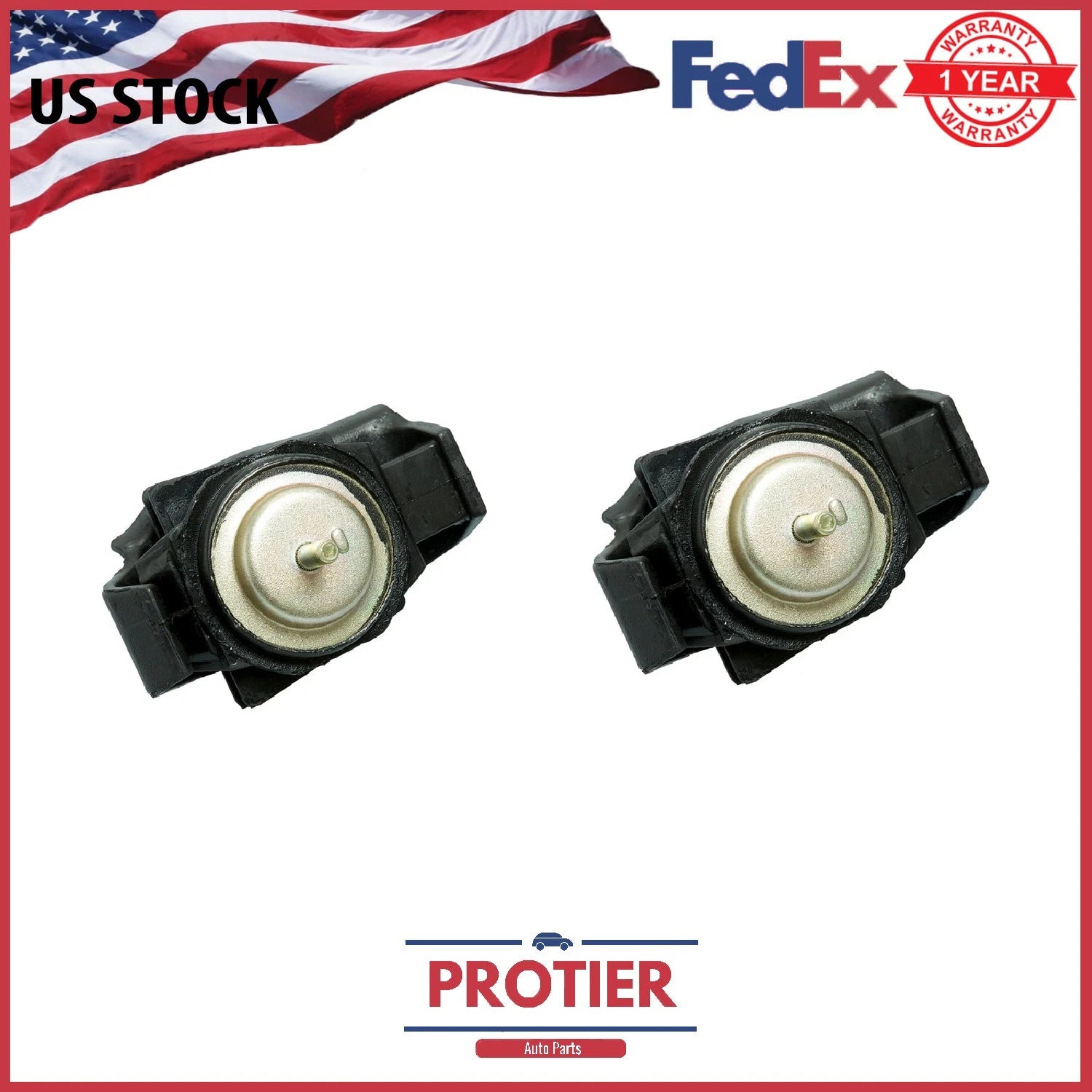 Front L & R Engine Motor Mount 2PCS Set for 1989-1998 Nissan 240SZ 2.4L 6B93BC-57