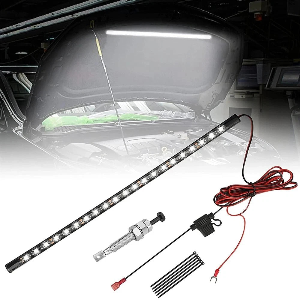 LED Under Truck Hood Engine Bay Light Strip +Switch Control Universal Car Repair 6B93BC-57