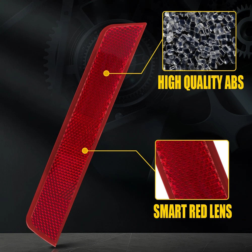 For 2010-2017 Chevy Equinox Rear Bumper Side Marker Lights Reflector Red Lens RH 6B93BC-57
