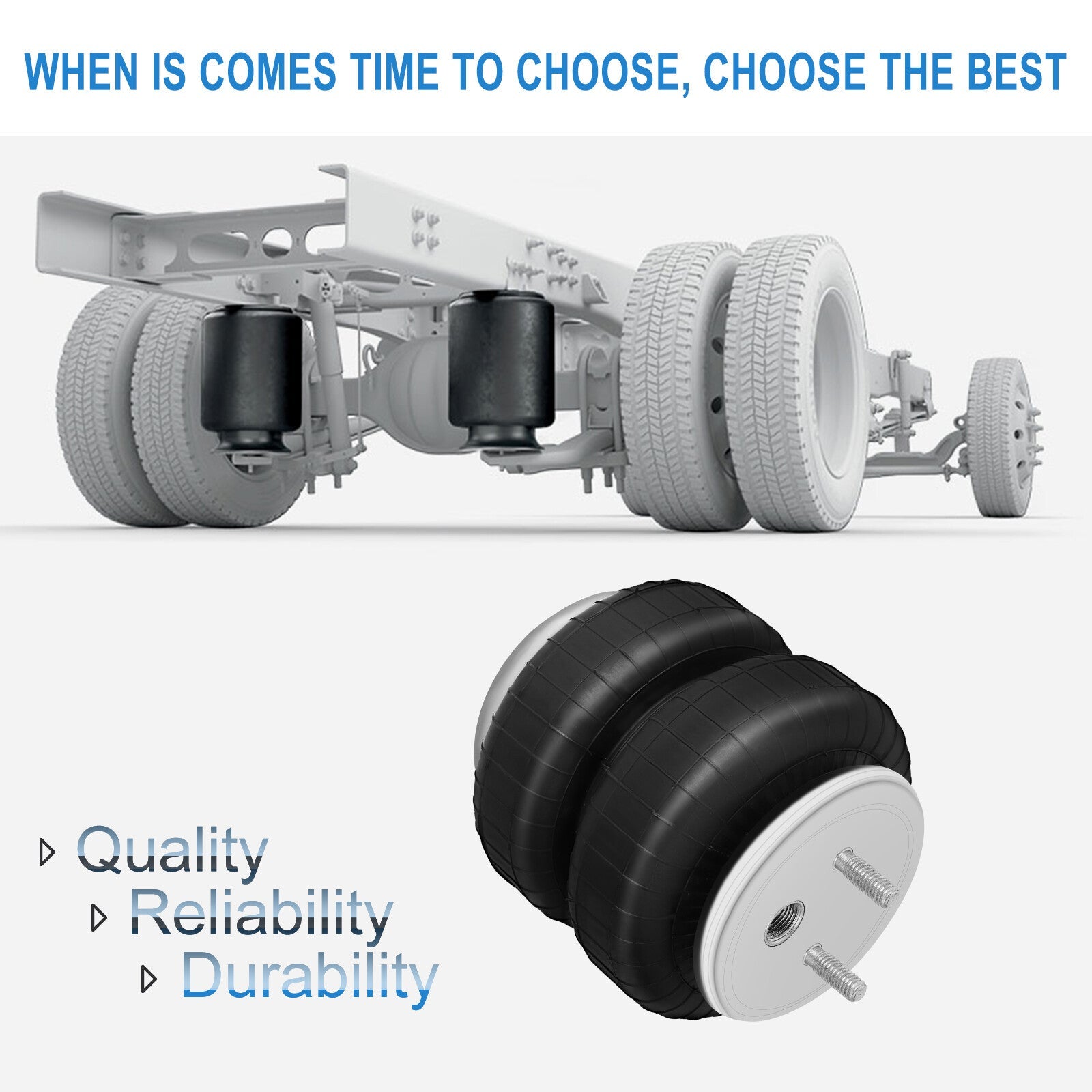 Air Suspension Air Bag W21-760-6781 3/8" NPT Port Kit Replaces For Rock Ride DC 6B93BC-57