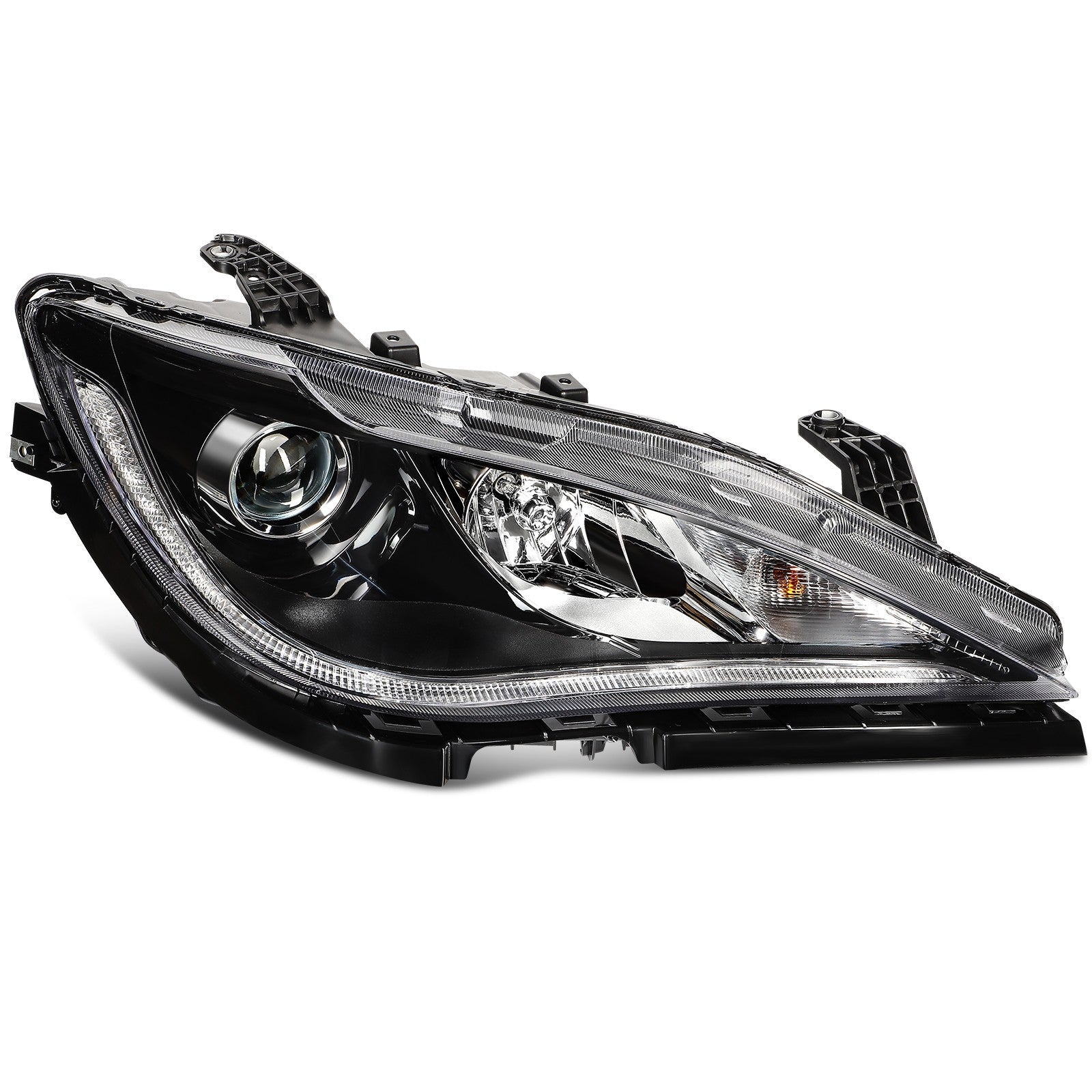 For Chrysler Pacifica 2017-2020 Black w/Projector Headlights Assembly Pair 6B93BC-57