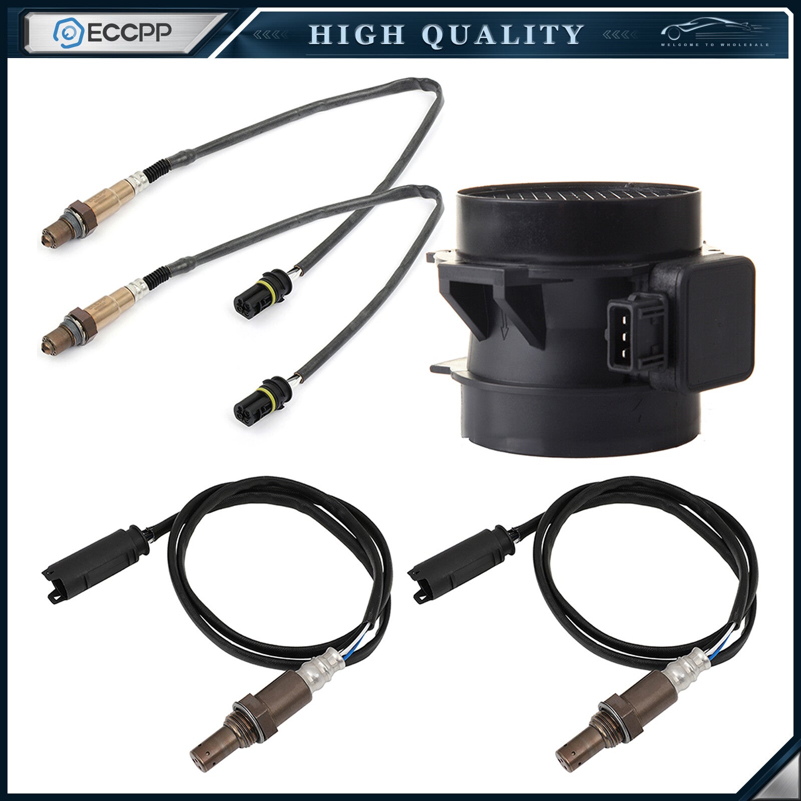 4X Oxygen o2 02 Sensor and Mass Airflow Sensor for BMW 323Ci 323i 325i 328i 2.5L 6B93BC-57
