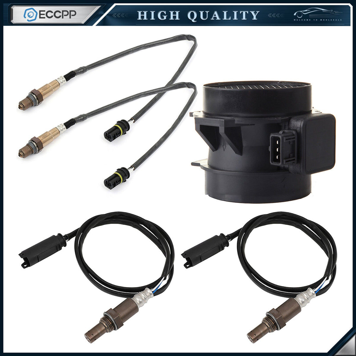 4X Oxygen o2 02 Sensor and Mass Airflow Sensor for BMW 323Ci 323i 325i 328i 2.5L 6B93BC-57