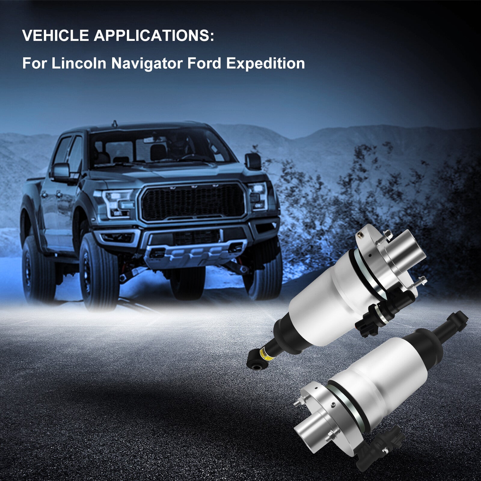 Pair Rear air suspension shock struts For Lincoln Navigator Ford Expedition 6B93BC-57