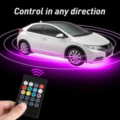 36"/48" LED RGB Strip Under Car Tube Underglow Underbody System Neon Light EOA 6B93BC-57