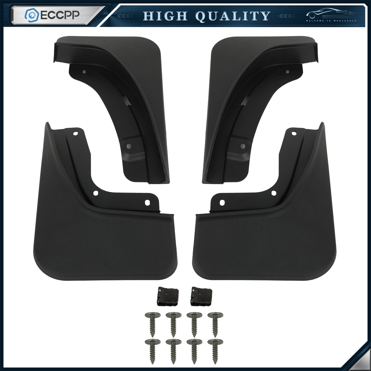 For Jeep Grand Cherokee L 2022-2023 Mud Flaps Fender Splash Mudguard w/ Screws 6B93BC-57