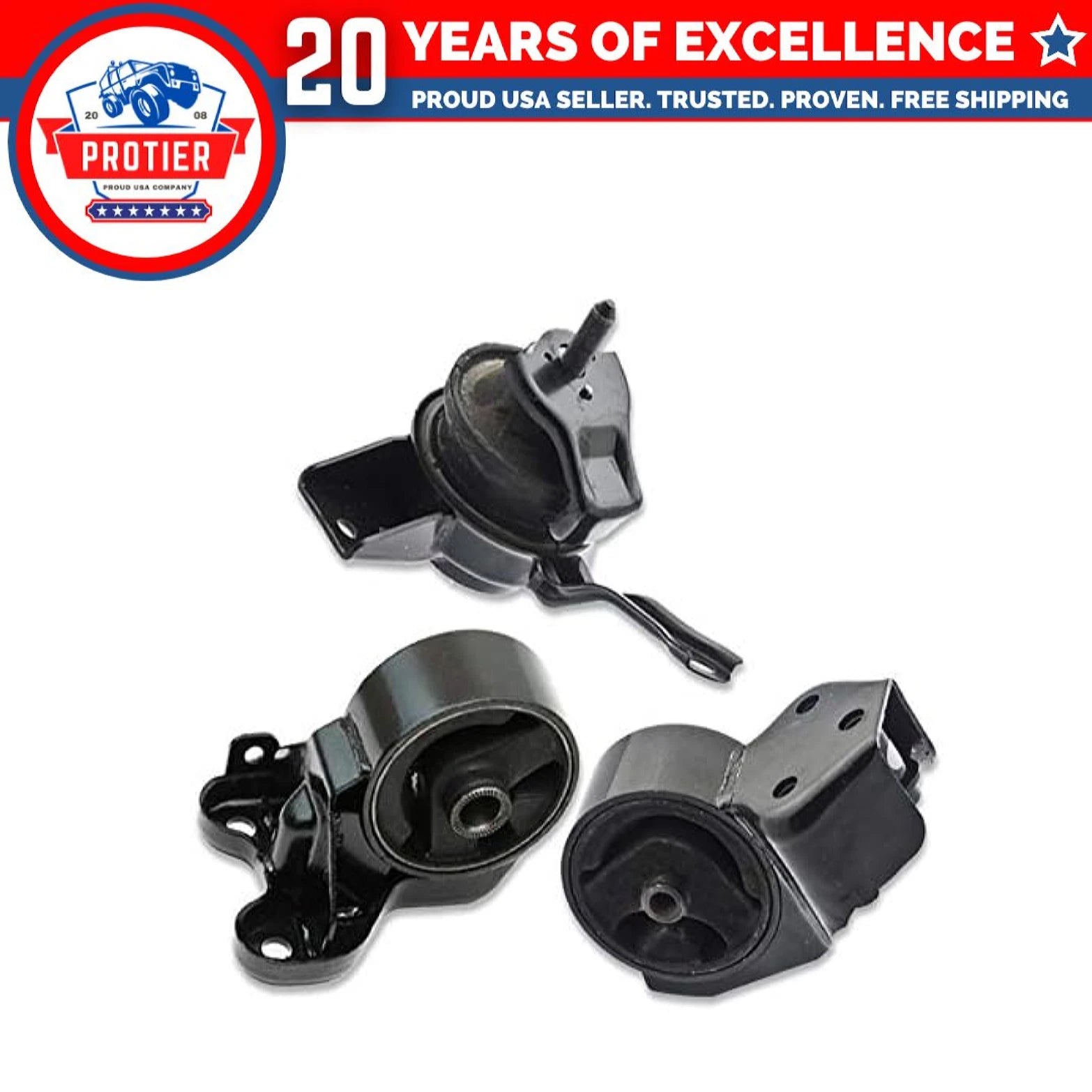 Fits 2004-2009 Kia Spectra / Spectra5 2.0L MANUAL Engine Motor Mount Set 3pcs : 6B93BC-57