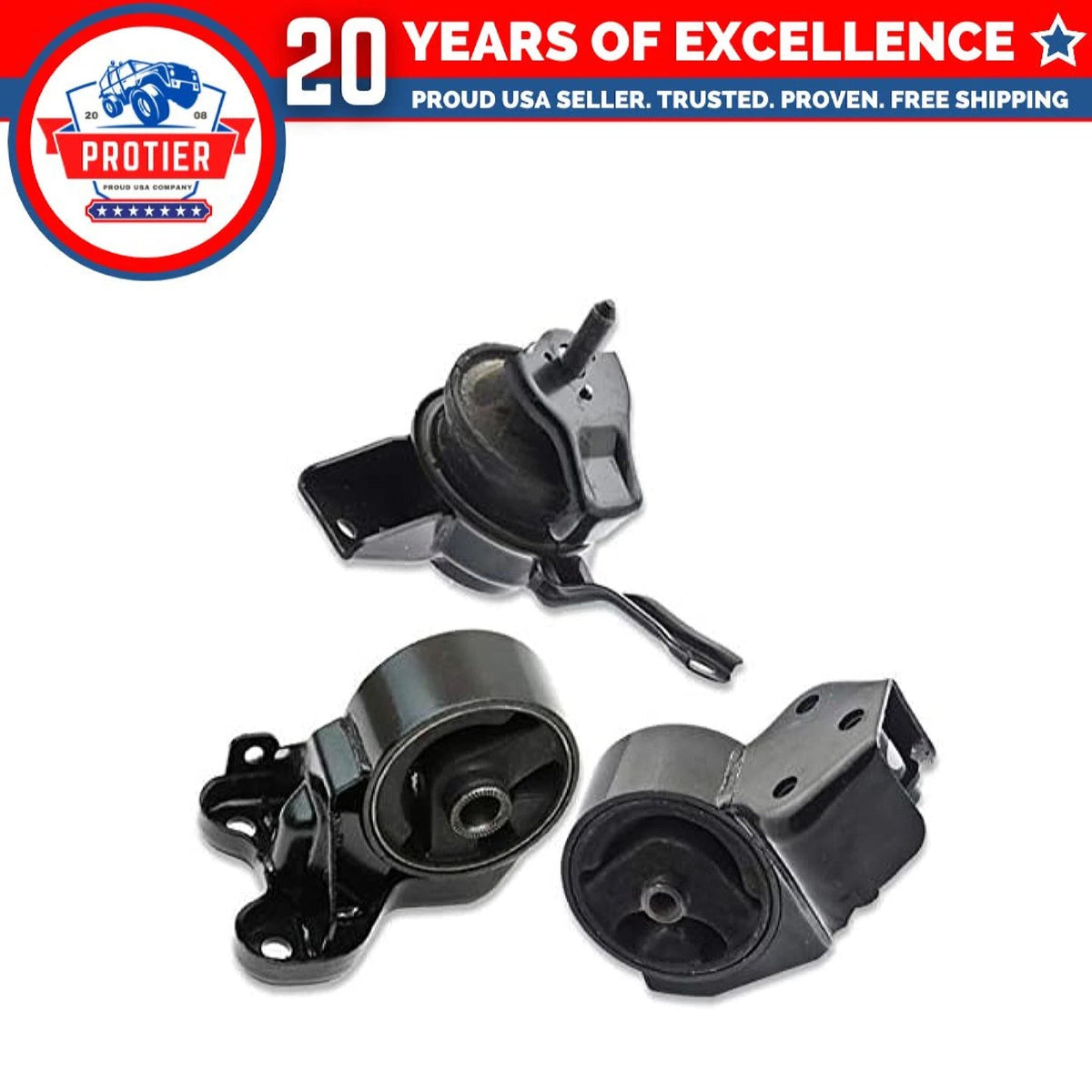 Fits 2004-2009 Kia Spectra / Spectra5 2.0L MANUAL Engine Motor Mount Set 3pcs : 6B93BC-57
