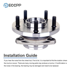 ECCPP 1Pc Wheel Hub Bearing Assembly Front For Jeep Grand Cherokee WJ 1999-2004 ECCPP