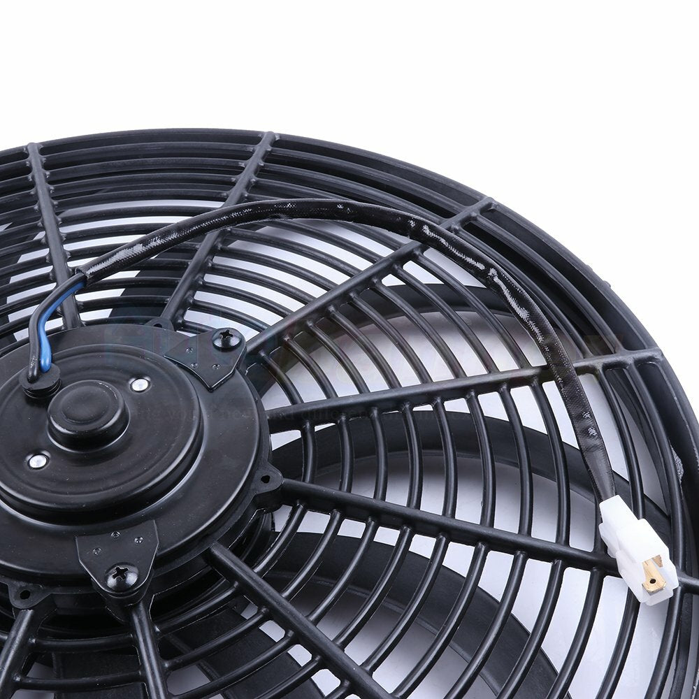 Condenser Radiator Cooling Fan Universal 16" Inch For 1999 2000-2017 Ford F-350 6B93BC-57