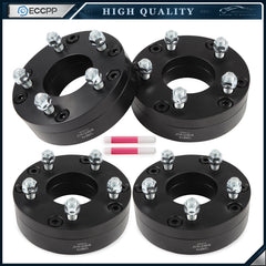 4 Pcs 2" 6x5.5 to 5x5 Wheel Adapters 14x1.5 For Chevy GMC 6 Lug Convert to 5 Lug