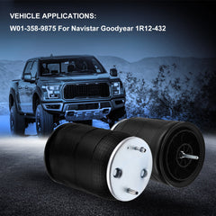 Pair Air Suspension Air Bags W01-358-9875 For Navistar Goodyear 1R12-432 6B93BC-57