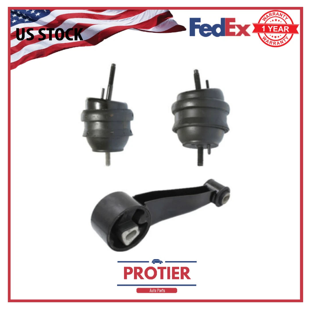 Engine Motor & Torque Strut Mount 3PCS Set for 2006-2008 Buick Lucerne 3.8L 6B93BC-57