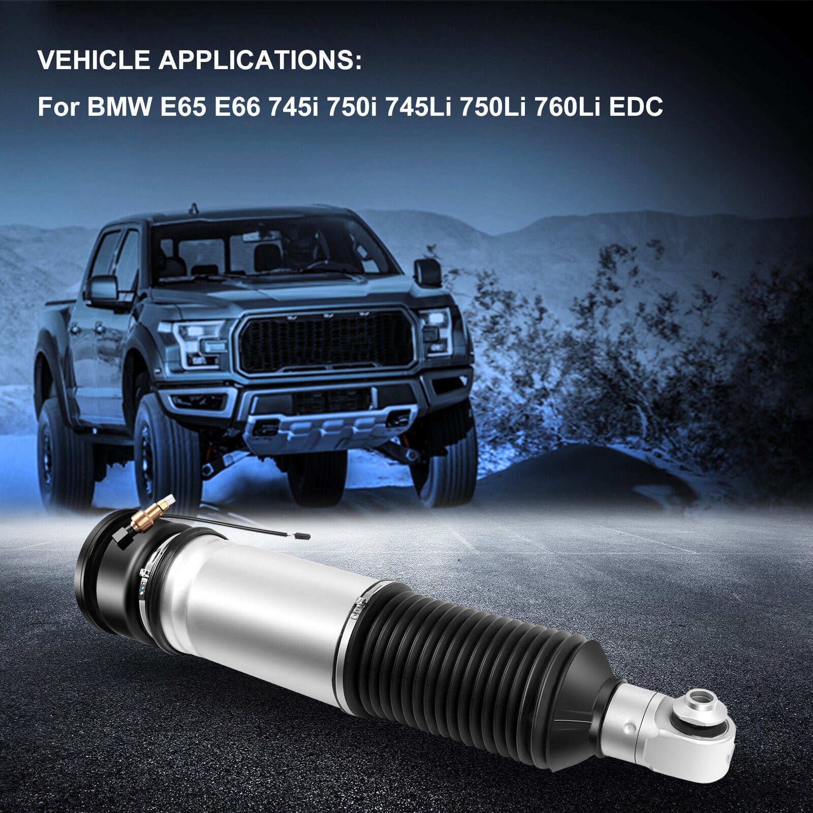 Rear Left Air Suspension Shock For BMW E65 E66 745i 750i 745Li 750Li 760Li EDC 6B93BC-57