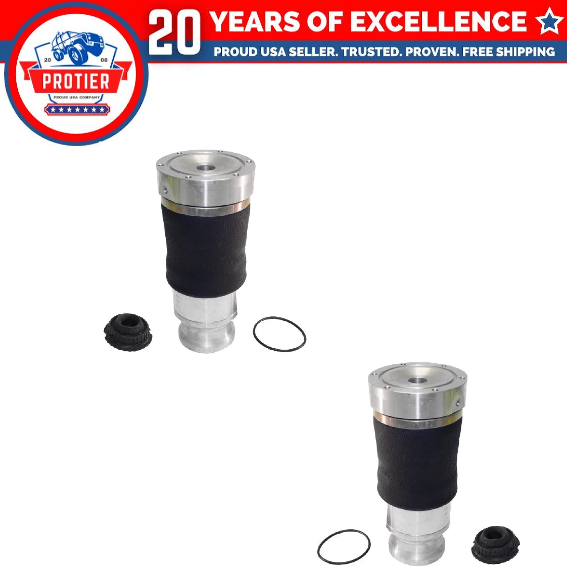 Front Suspension Air Spring Pair Fit 2001-2005 Audi Allroad Quattro Replaces 6B93BC-57