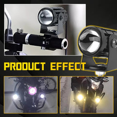 Motorcycle Auxiliary LED Light Driving Spotlights White/Amber Fog Light Truck EA 6B93BC-57