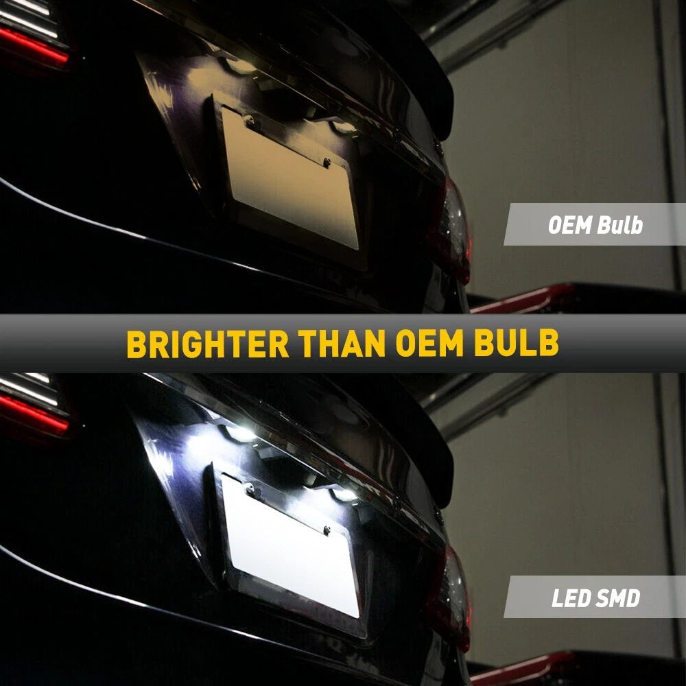 For 2009-2013 Toyota Corolla 6000K 18-SMD LED White Plate License Lights Lamps A 6B93BC-57