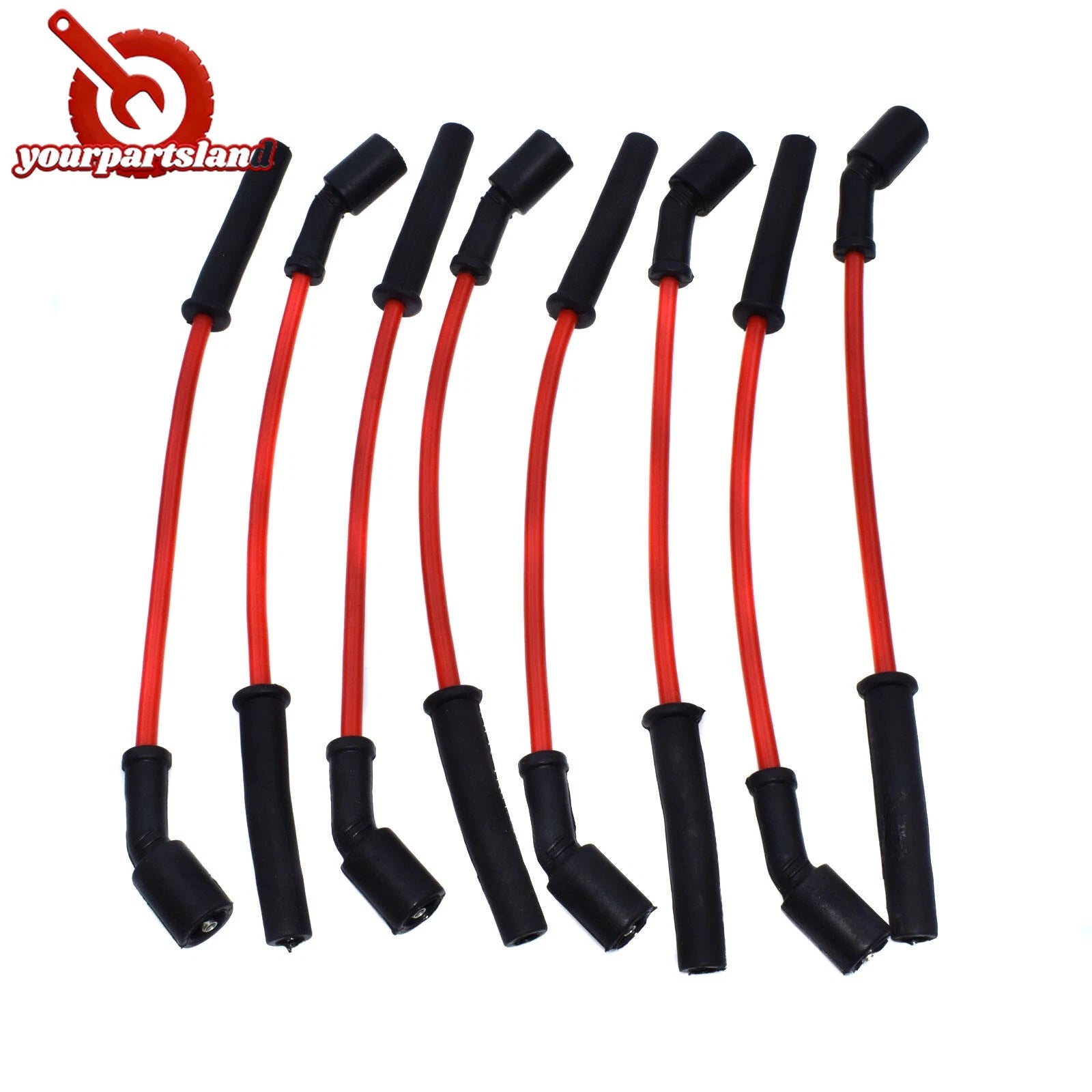 MSD 32819 8.5mm LS1 Red Spark Plug Wire Set For 97+ Corvette Camaro Z28 Firebird 6B93BC-57