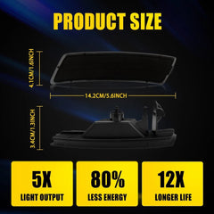 For 2012-2023 VW Beetle Tiguan Smoke White LED Bumper Side Marker Signal Light A 6B93BC-57