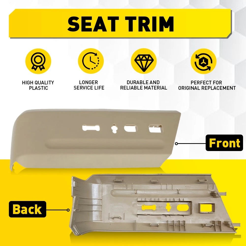 For 2015-2017 Ford Expedition w/ 10-Way Left Power Seat Cover Trim Panel Bezel A 6B93BC-57