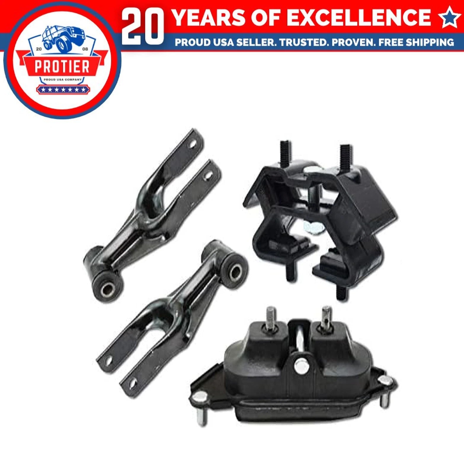 Fits 2006-2011 Chevrolet Impala/Monte Carlo 3.5L 3.9L Motor & Trans Mount 4PCS 6B93BC-57