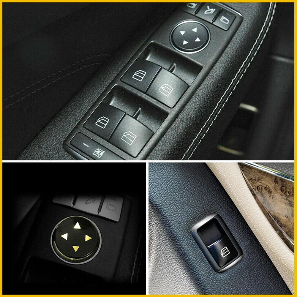 Door Window Switch Button Cover Sticker fit for Mercedes-Benz CLA250 2013-2017 A 6B93BC-57