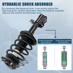 2PCS Front Struts Shock With Spring Mount For 2003-2007 2008 Toyota For Corolla 6B93BC-57