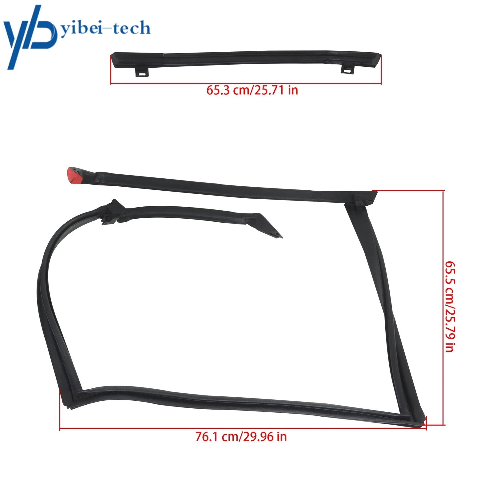 4Pcs T-Top Rubber Roof Weatherstrip Waterproof Kit For Firebird Camaro 1982-1992 6B93BC-57