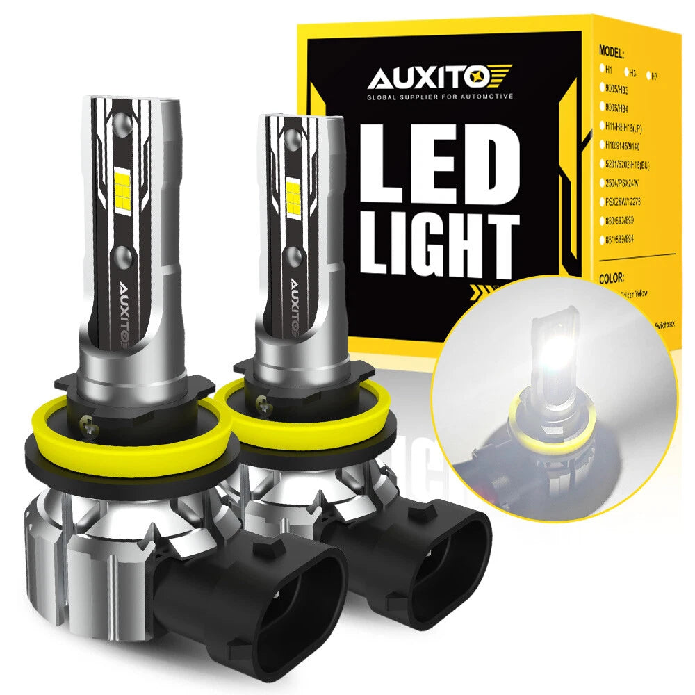AUXITO H11 LED Headlight Kit Low Beam Bulbs Super Bright 6500K White 1000000LM A AUXITO