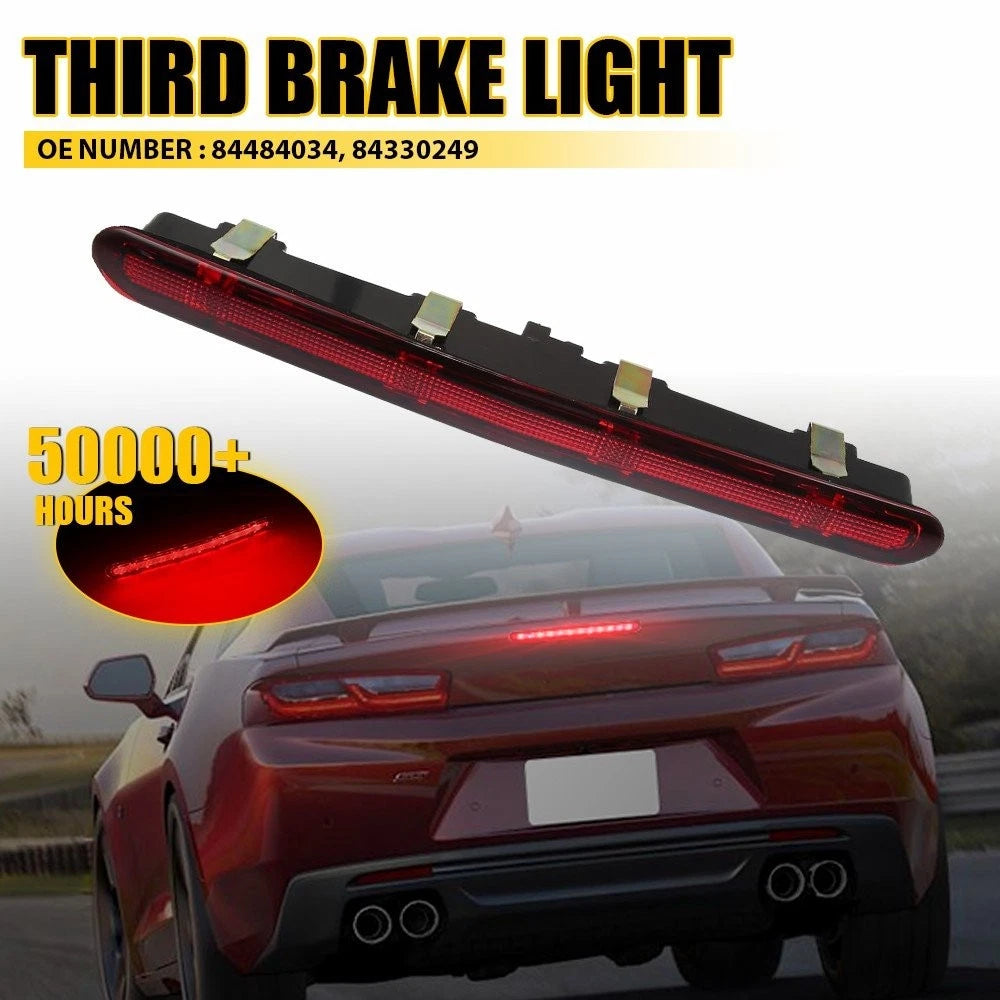 Red LED Third Brake Light For 2016-2024 6th Gen Chevy Camaro Coupe/Convertible A 6B93BC-57