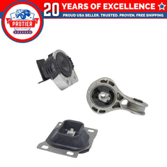 3PCS 2008-2011 Ford Focus 2.0L Engine Motor & Trans Mount Set Replaces A5312 6B93BC-57