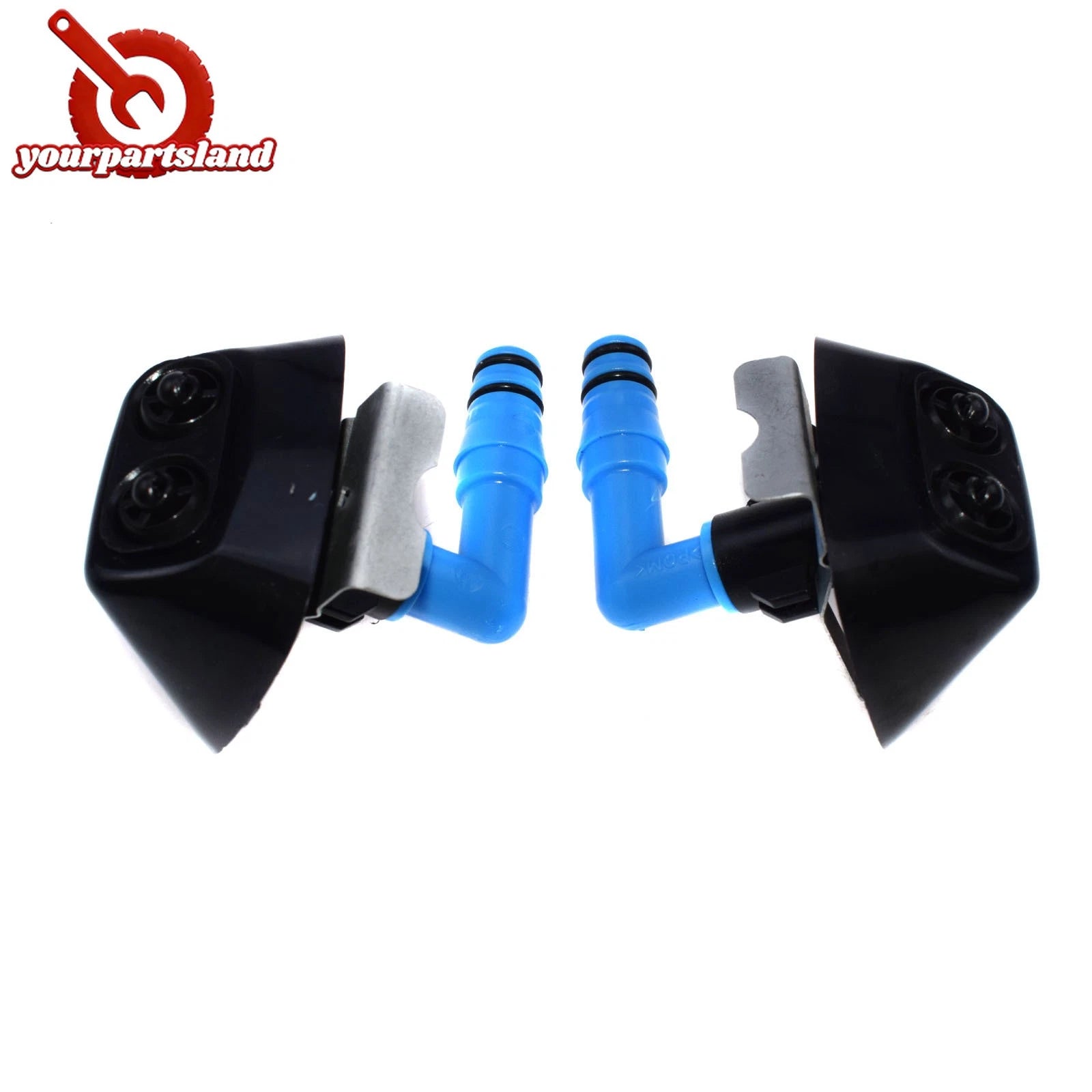 Front Pair Headlight Washer Jet Nozzle w/ Cover for Saab 9-3 2004-2011 12803972 6B93BC-57